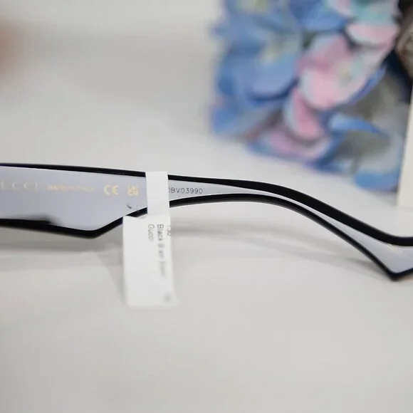 Gucci Round Black GG Logo Acrylic Metal Sunglasses NWT GG0975S display picture 1
